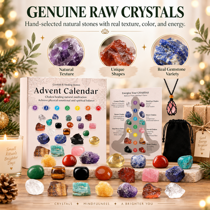 Crystal Advent Calendar - 24 Days Gemstone Gift Box