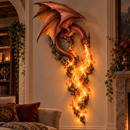 2027 Dragonfire Guardian Wall Sconce A Legendary Flame Awakens On Your Wall