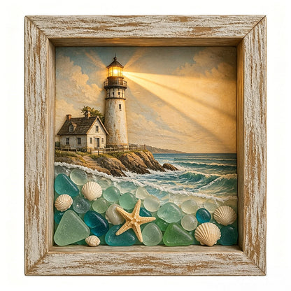 Lighthouse Shadow Box Light