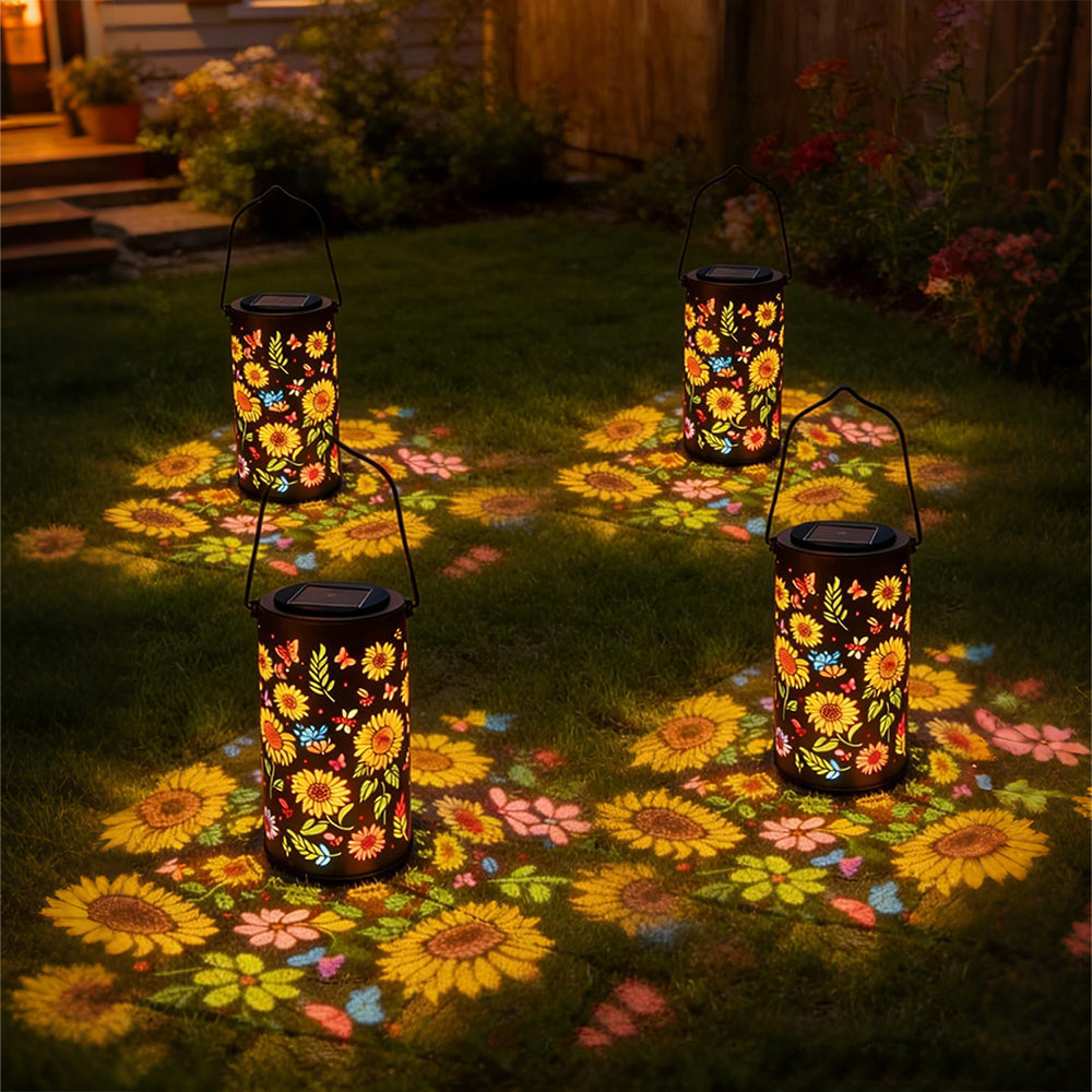 Sunflower Solar Garden Lantern