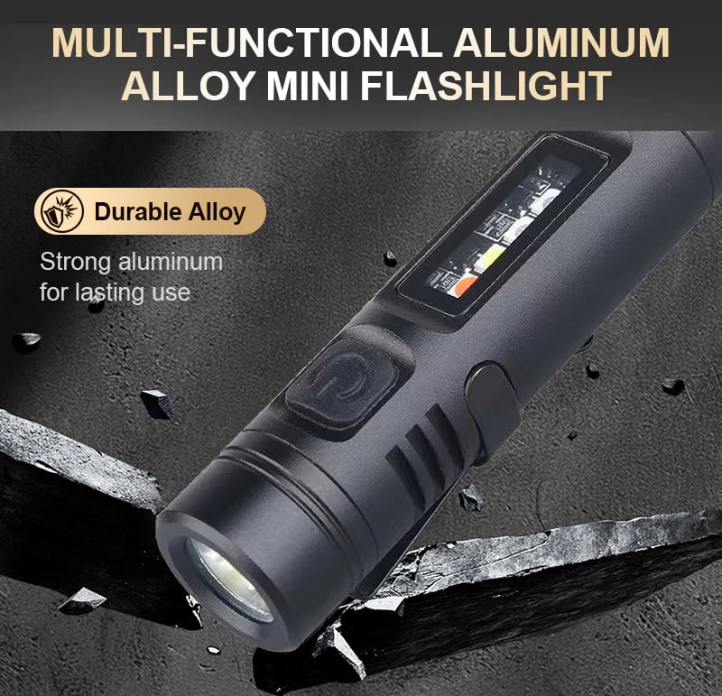 Christmas Multi-Functional Aluminum Alloy Mini Flashlight