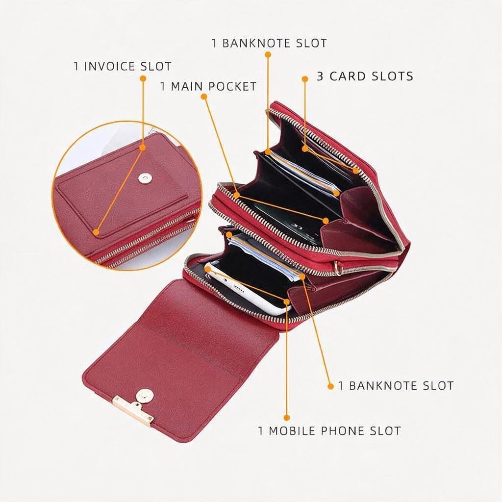 Women's Touchscreen Sensitive Phone Crossbody Bag