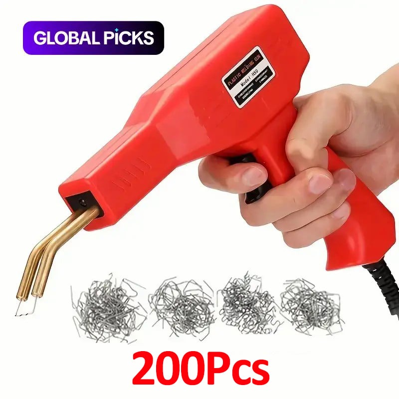 Handheld Car Plastic Welding Repair Tool (200 Staples Included)