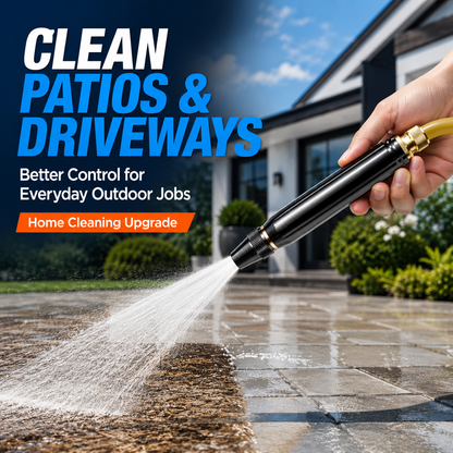 Adjustable Twist Jet Hose Nozzle | Compact Outdoor Cleaning Sprayer