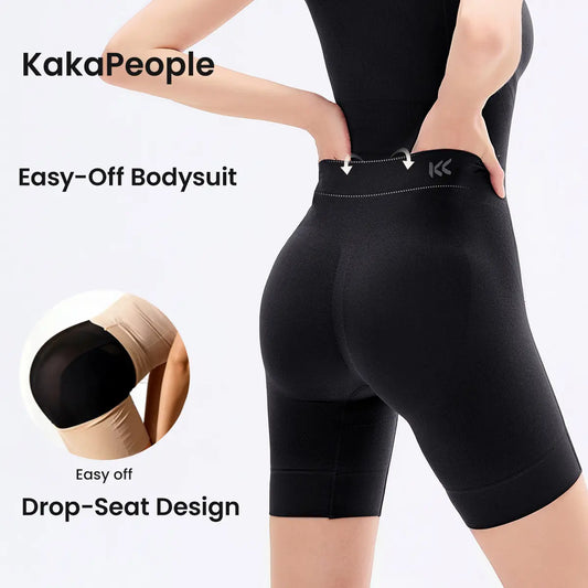 Colombian Faja Bodysuit with Tummy Control Butt Lifter, Back Support, Cotton Gusset, Postpartum Recovery Shaper