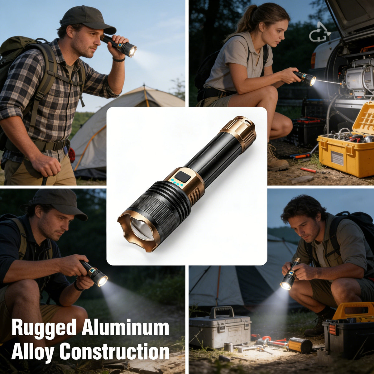 Rechargeable Outdoor Long-Range Ultra-Bright Laser Flashlight