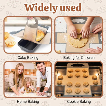 Cross Shape Food Safe Baking Liner, Simple Clean Up Alternative To Disposable Parchment Paper