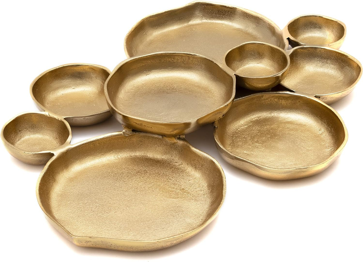 Cluster Accent Bowls Shiny Gold Snack & Appetizer Serving Dish