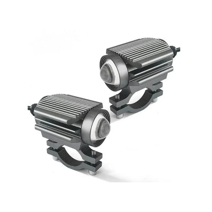 Universal Motorcycle LED Spotlight Dual Color Auxiliary Driving Light