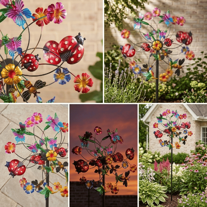 Decorative Flower Wind Spinners
