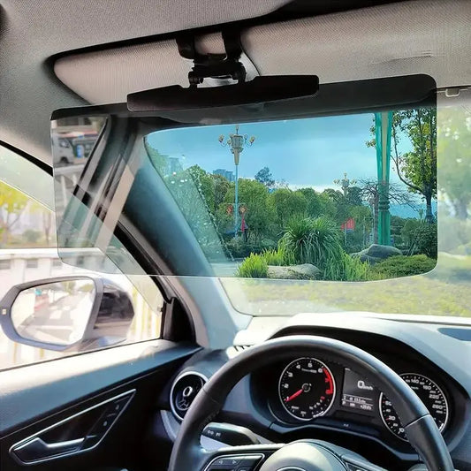 Car Anti-Glare Visor Extender Sunlight & Headlight Shield Adjustable Universal Fit for Safer Day & Night Driving
