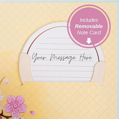 2026 Mother's Day Card -3D Cherry Blossom Flower Bouquet Pop Up Card