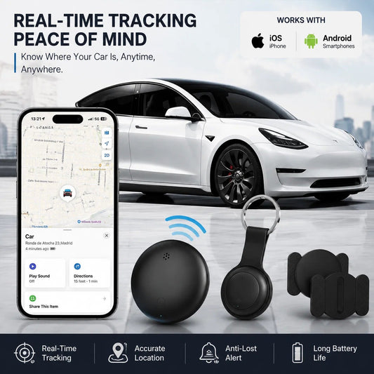 Smart GPS Tracker With Magnetic Case Real-Time Vehicle Tracking For iPhone & Android