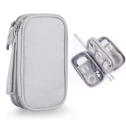 Don t Miss Out Travel Cable Organizer Pouch, Double Layers All-in-One Storage Bag for Cord