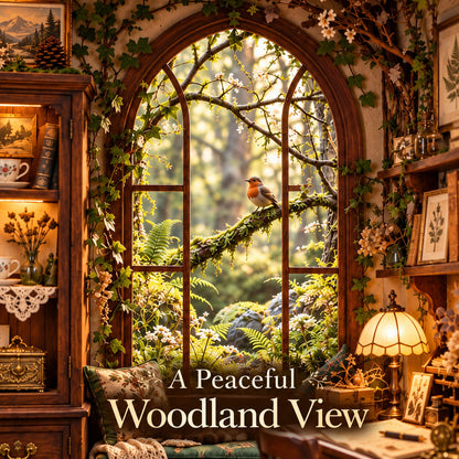 The Woodland Memory House 3D Handmade Heritage Shadow Box