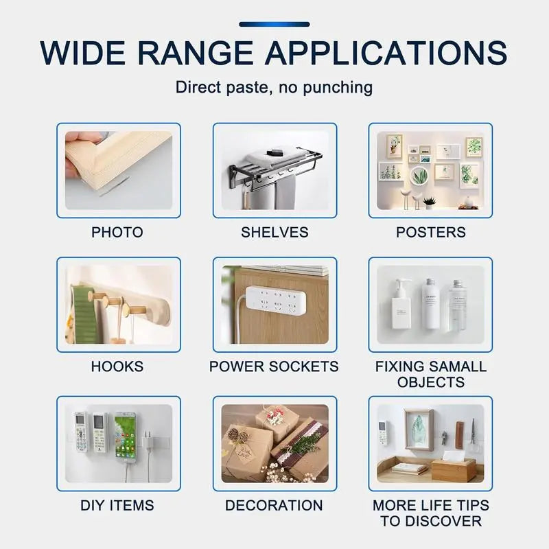Clear Nano Double-Sided Tape,  Heavy Duty Mounting Tape for Frames, Rugs & Décor