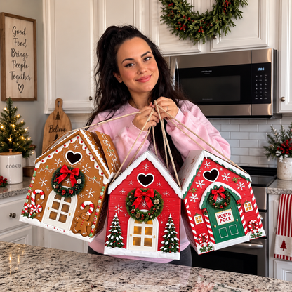 Christmas Magic House Gift Box Creative 3D Handheld Holiday Gift Packaging