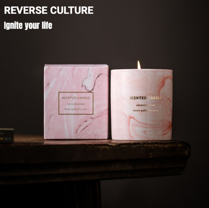 Marble Ceramic Soy Candle