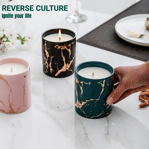 Green Ceramic Soy Candle