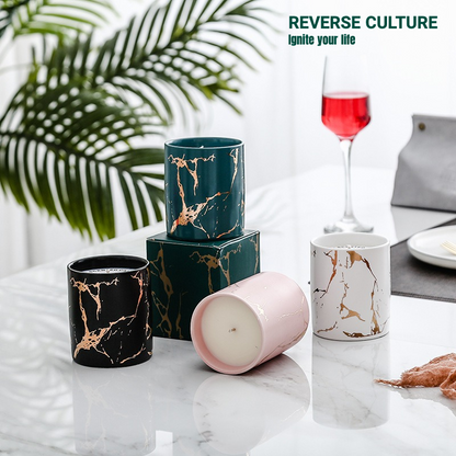 Green Ceramic Soy Candle