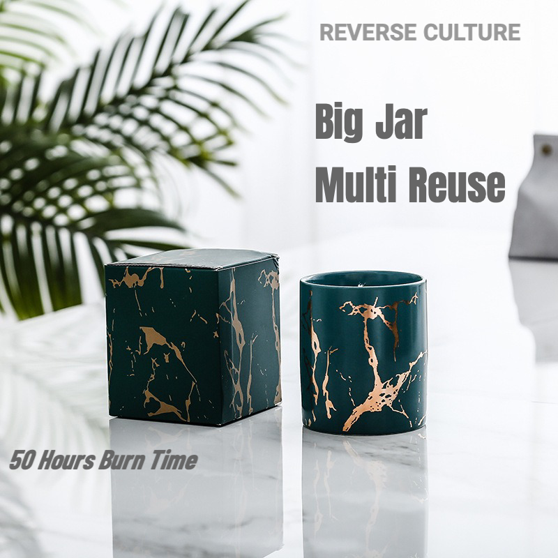 Green Ceramic Soy Candle