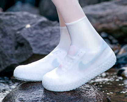 Heavy-Duty Waterproof Shoe Covers Anti-Slip, Foldable & Reusable