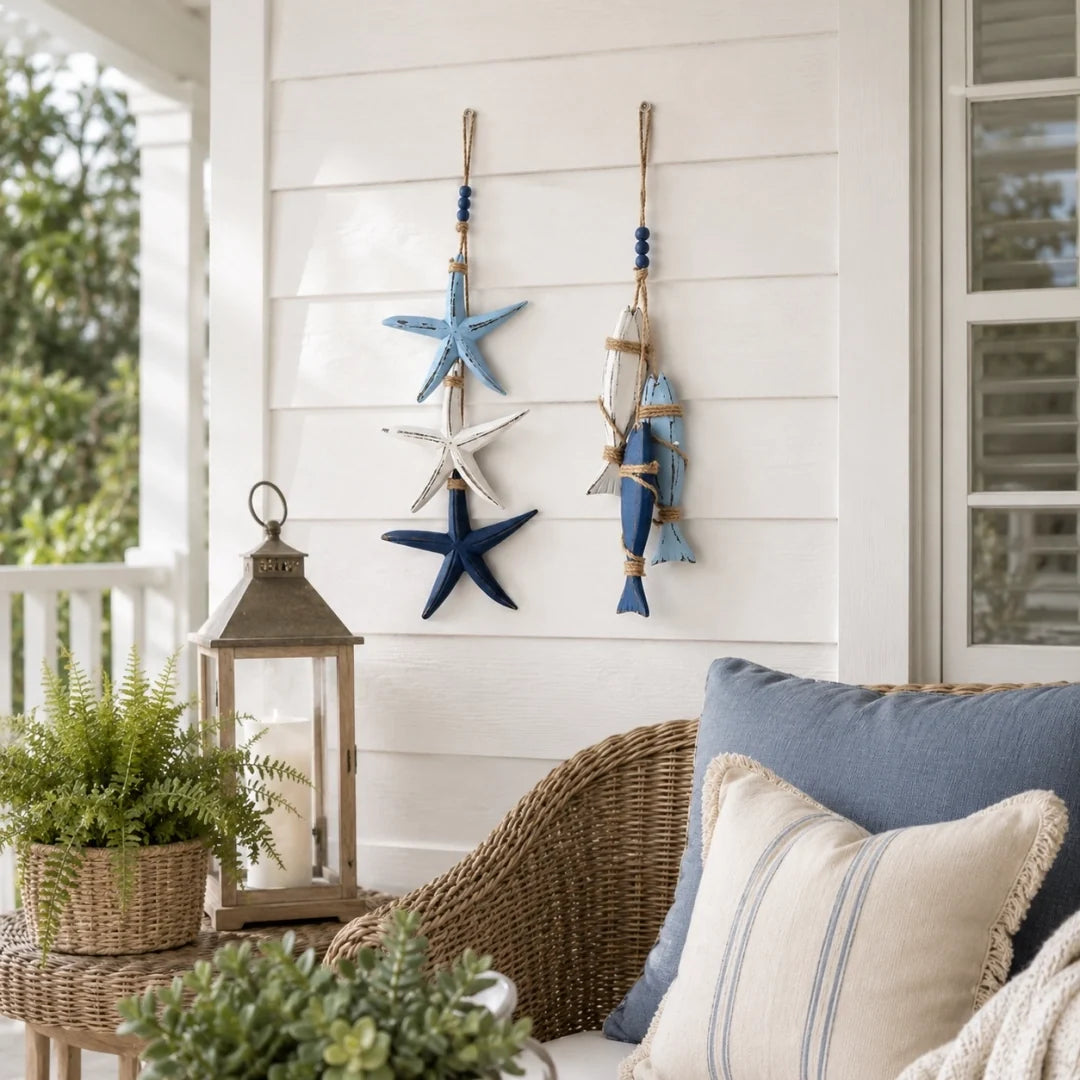 Coastal Starfish Fish Hanging Decor