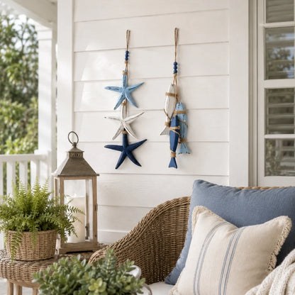 Coastal Starfish Fish Hanging Decor