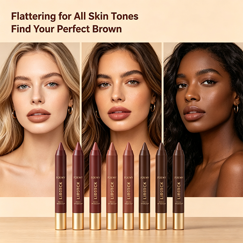 Matte Brown Lipstick, Suitable for All Skin Types