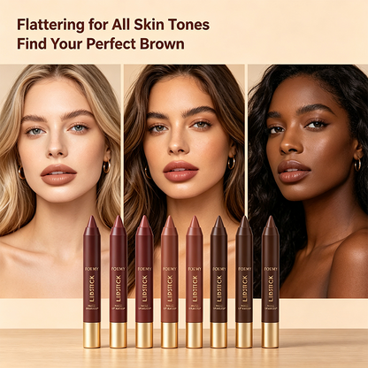 Matte Brown Lipstick, Suitable for All Skin Types