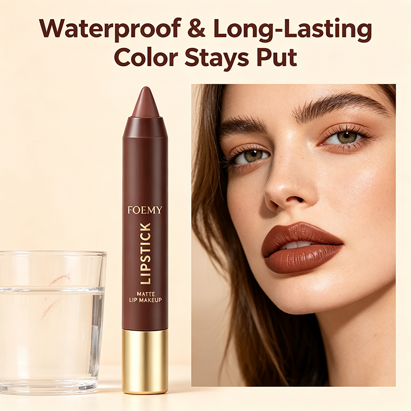 Matte Brown Lipstick, Suitable for All Skin Types