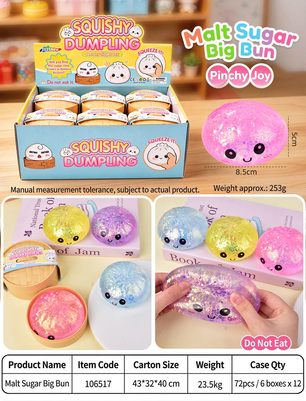 Glitter Dumpling Squishy Set