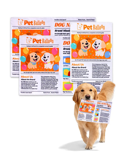 Crinkle Newspaper Dog Toy
