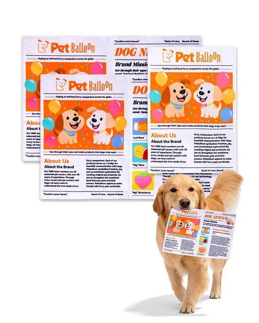 Crinkle Newspaper Dog Toy