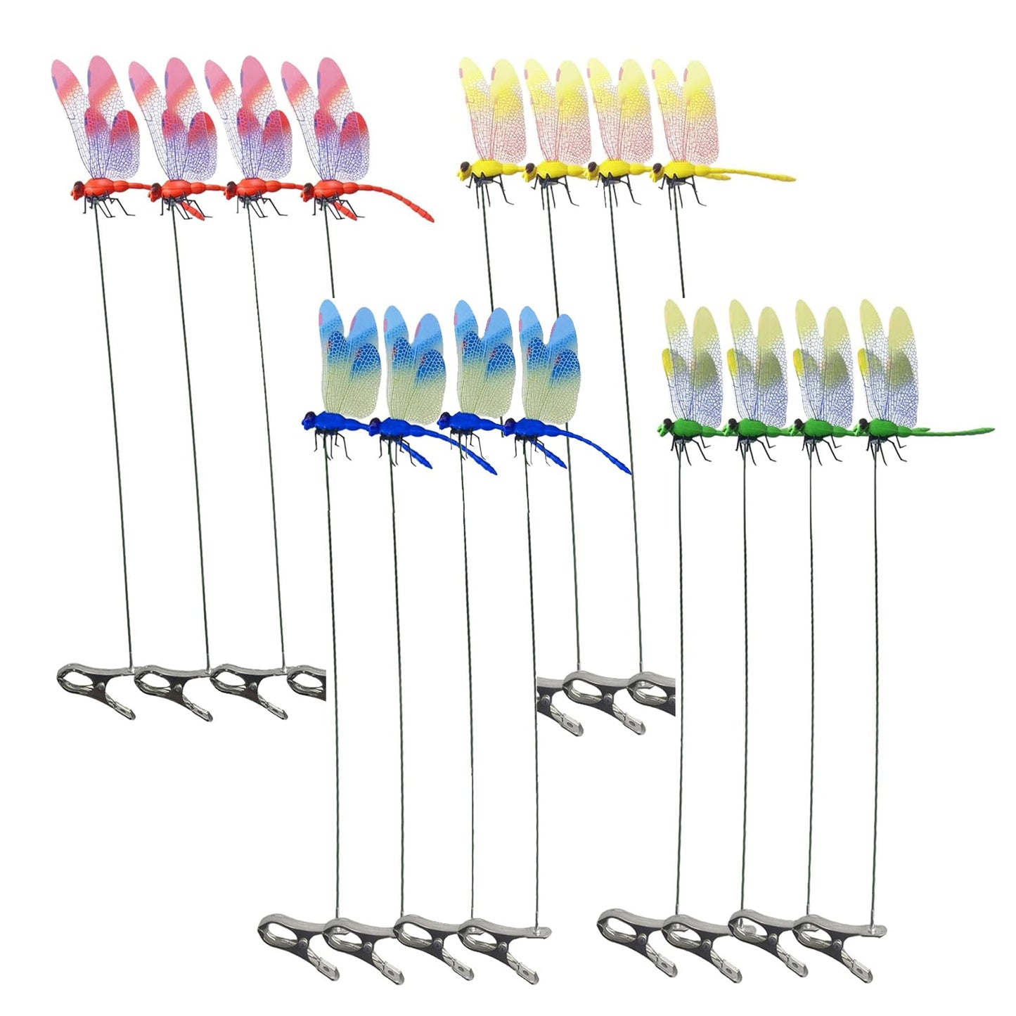 Dragonfly Garden Stake Set