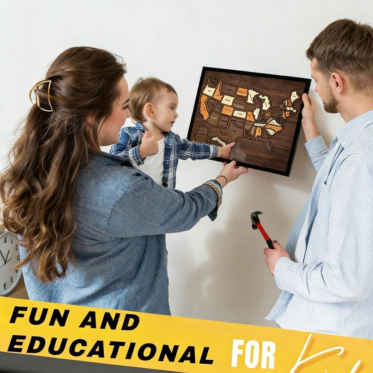 Wooden USA Map Puzzle