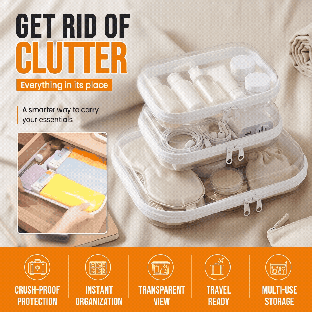 Clear Zipper Storage Case