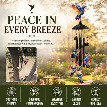 Hummingbird Metal Wind Chime