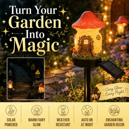 Solar Mushroom Cottage Light