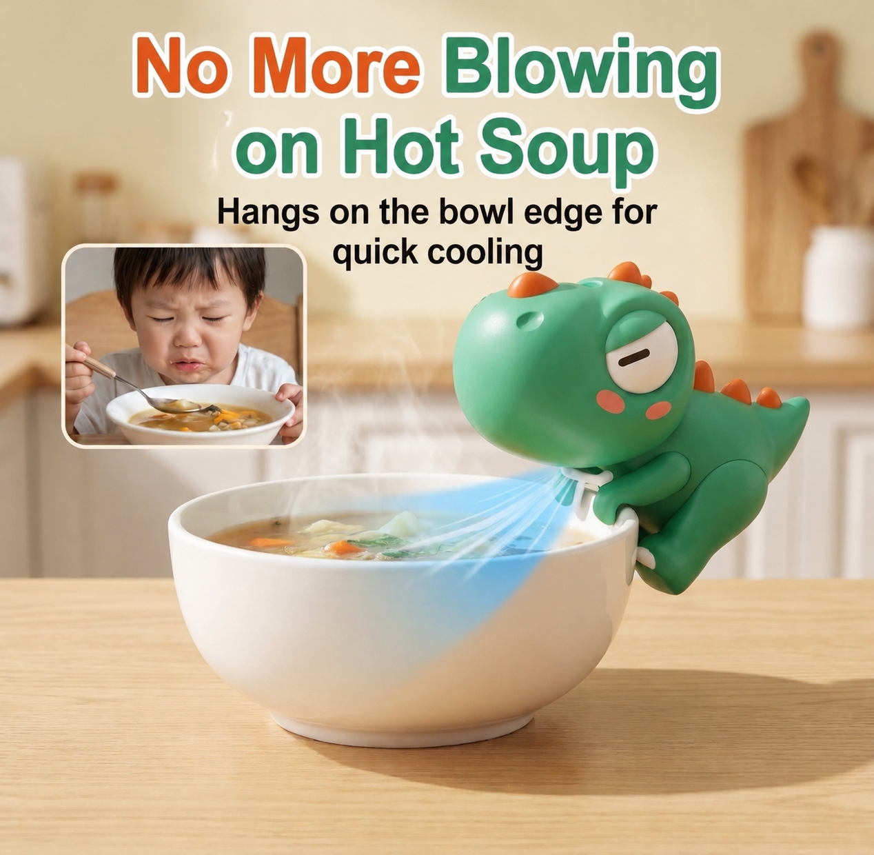 Cup-Mounted Baby Food Fan