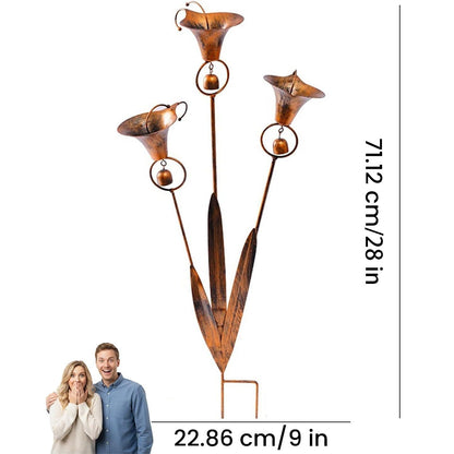 Copper Calla Garden Stake