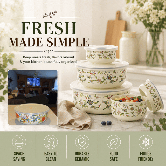 Enamel Mixing Bowl Set