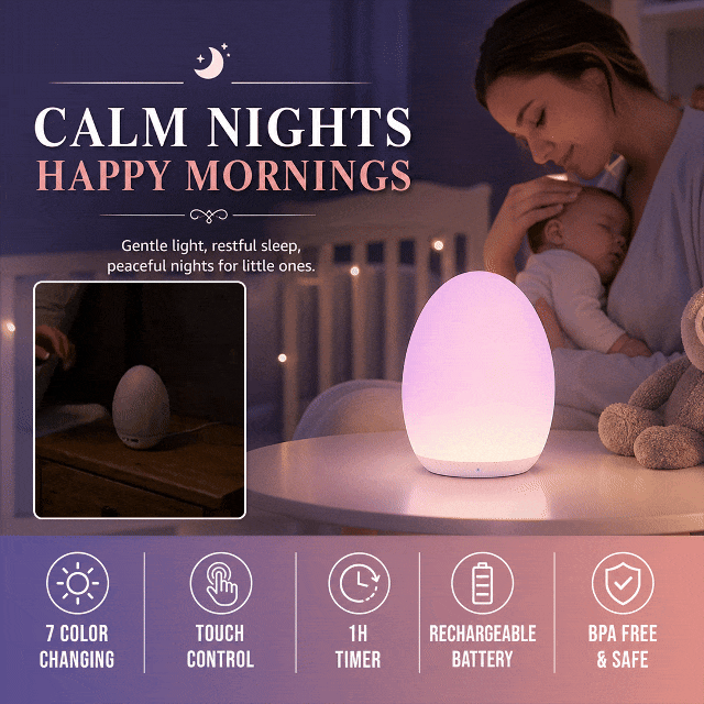 Dimmable Egg Night Light