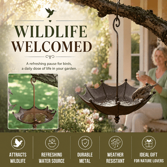 Hanging Bird Feeder Bath