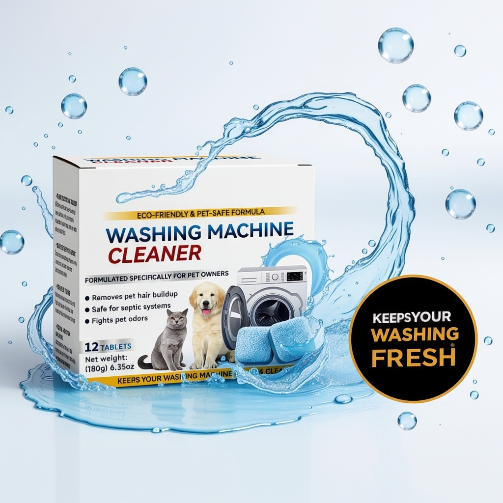 Powerful Washer Deep Cleaner Tablets Eliminate Hidden Bacteria & Bad Smells Fast