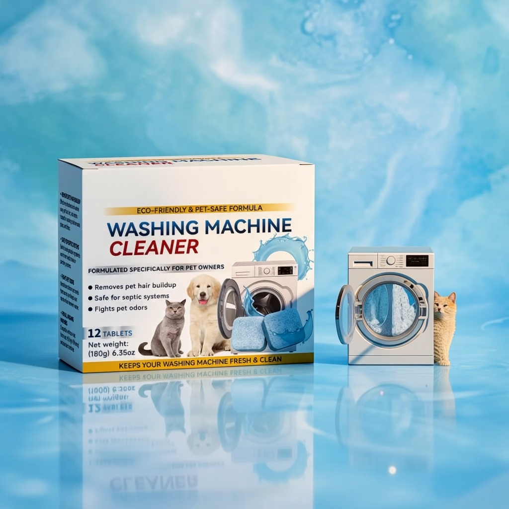 Powerful Washer Deep Cleaner Tablets Eliminate Hidden Bacteria & Bad Smells Fast