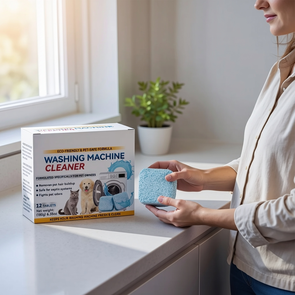Powerful Washer Deep Cleaner Tablets Eliminate Hidden Bacteria & Bad Smells Fast