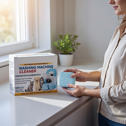 Powerful Washer Deep Cleaner Tablets Eliminate Hidden Bacteria & Bad Smells Fast