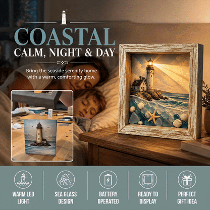 Lighthouse Shadow Box Light