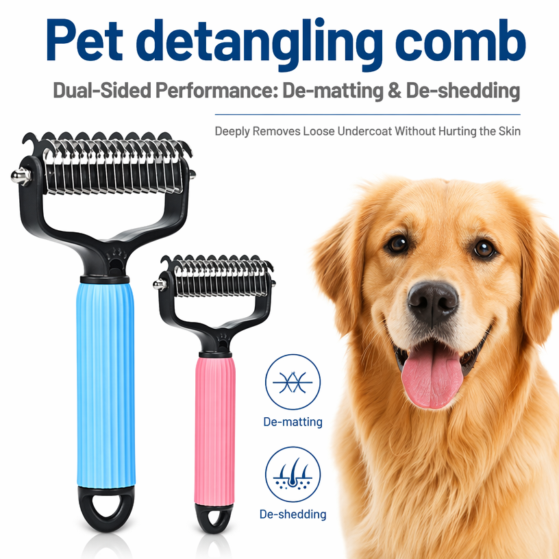 Double-Sided Dog Detangling Comb